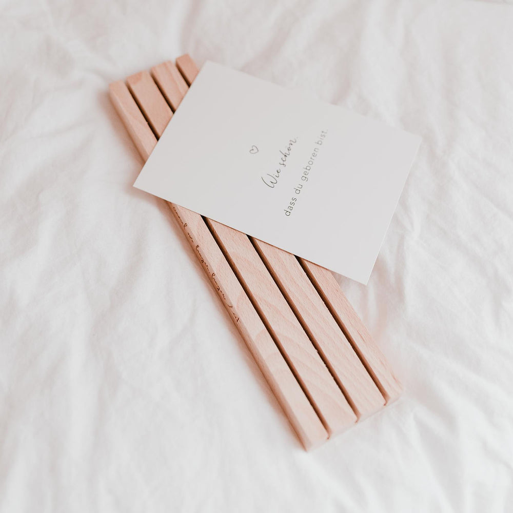Large Card Stand 25cm Vor Langer Zeit - natural (PU= 6 pcs.)