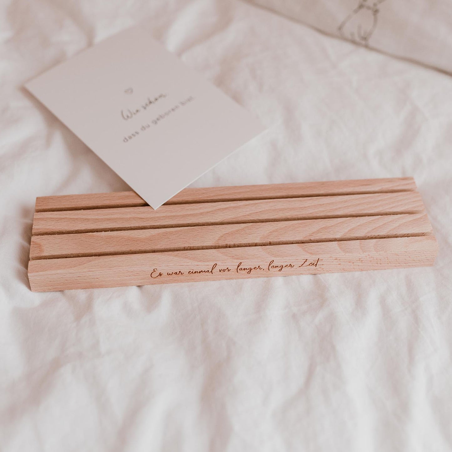 Large Card Stand 25cm Vor Langer Zeit - natural (PU= 6 pcs.)