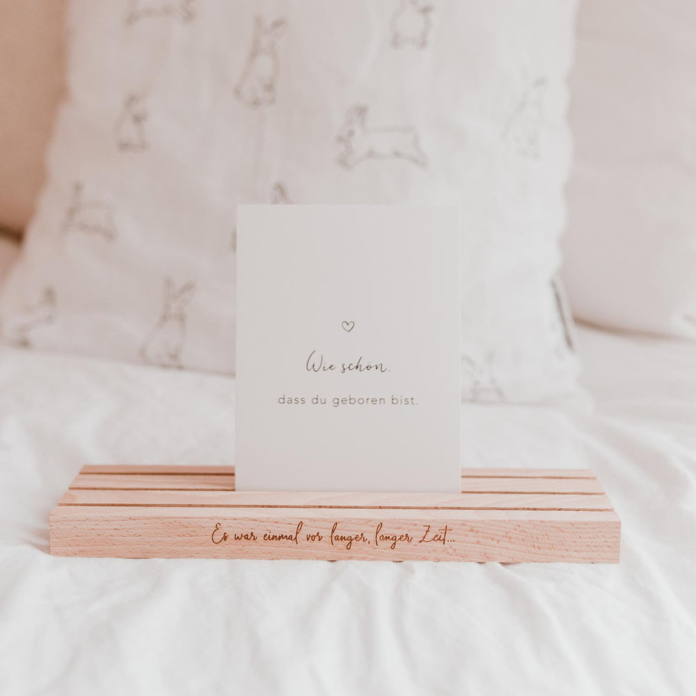 Large Card Stand 25cm Vor Langer Zeit - natural (PU= 6 pcs.)