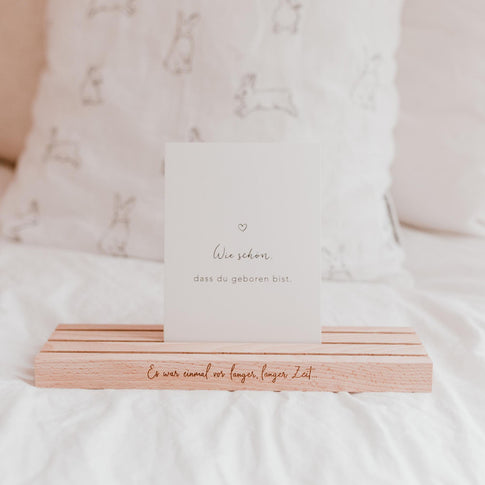 Large Card Stand 25cm Vor Langer Zeit - natural (PU= 6 pcs.)
