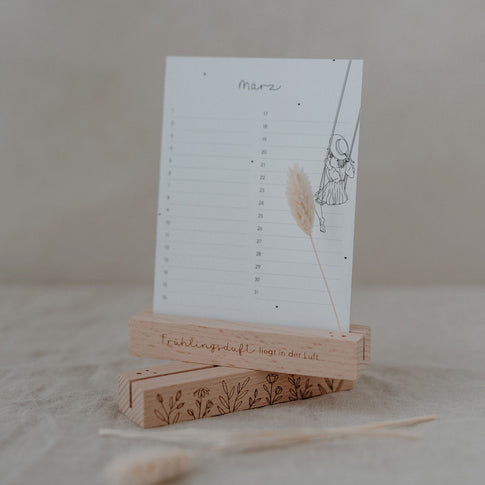 Carte de printemps et support de fleurs séchées en lot de 2 (UE= 6 Ensembles)