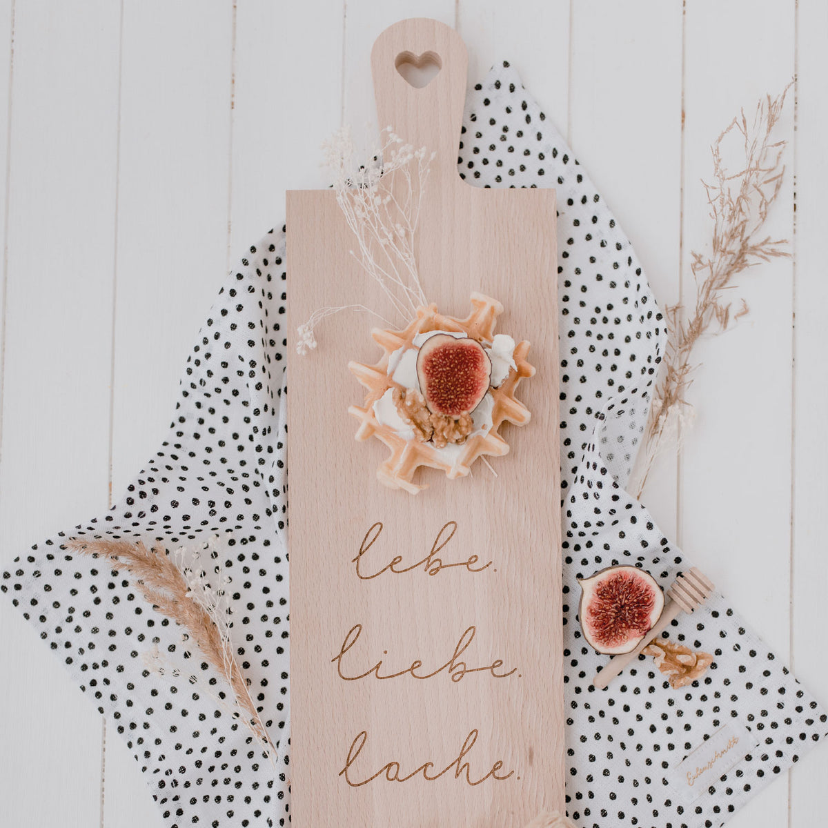 Schneidebrett Lebe Liebe Lache (VE = 4 Stk)