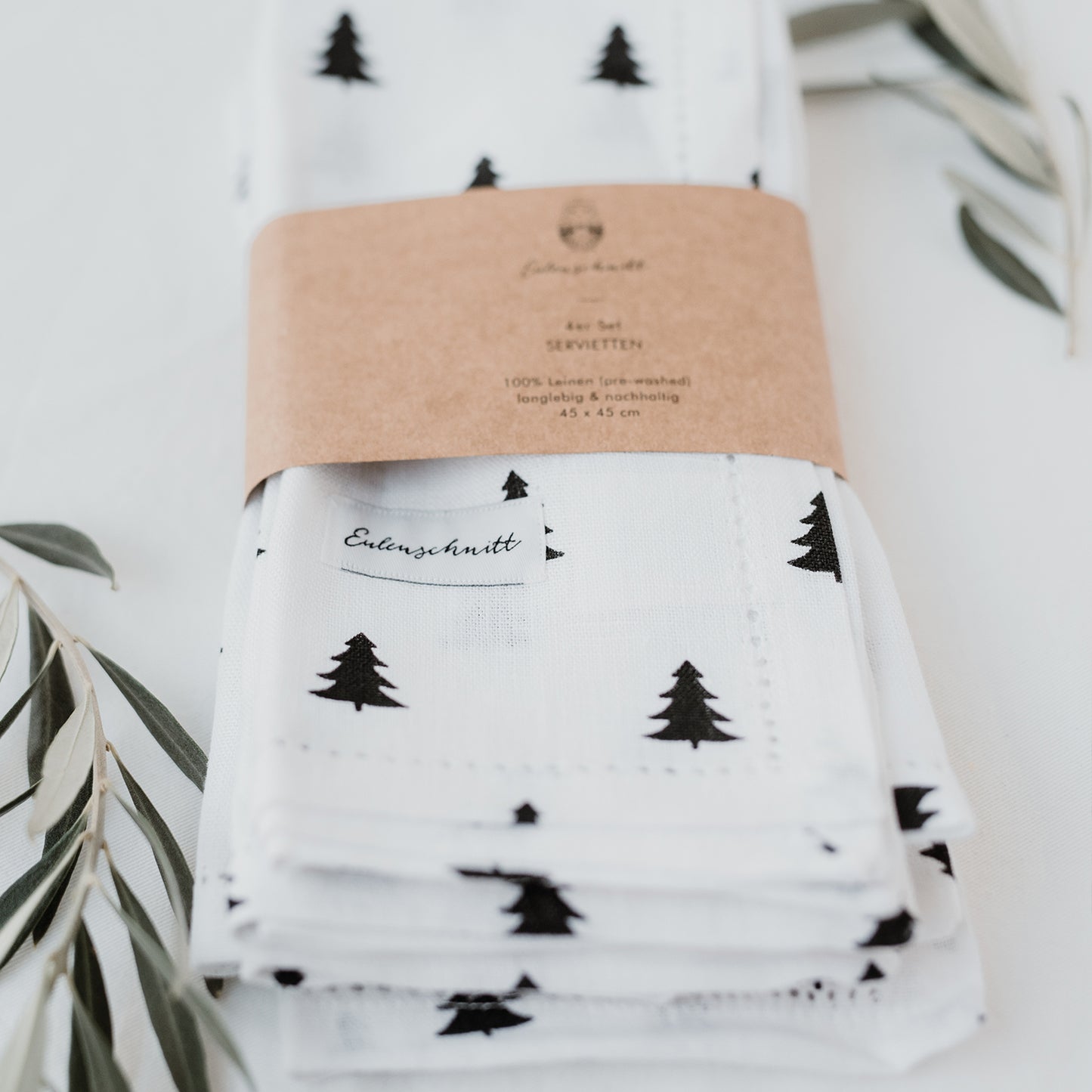 Napkins firs in a set of 4 (PU = 5 pieces)