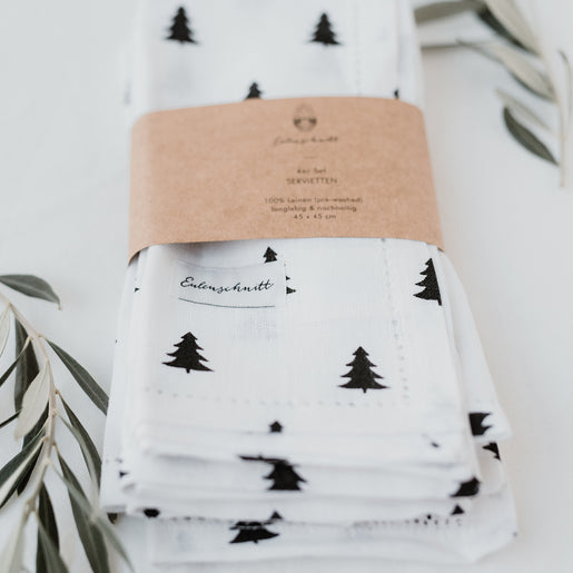 Napkins firs in a set of 4 (PU = 5 pieces)