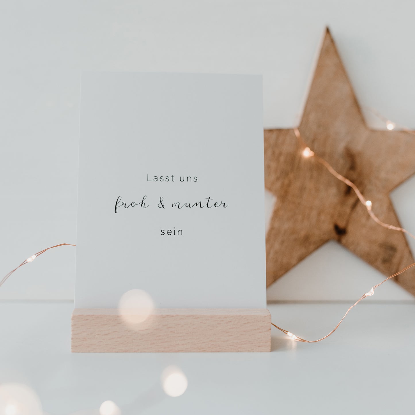 Weihnachtskarte Froh & Munter (VE = 10 Stück)