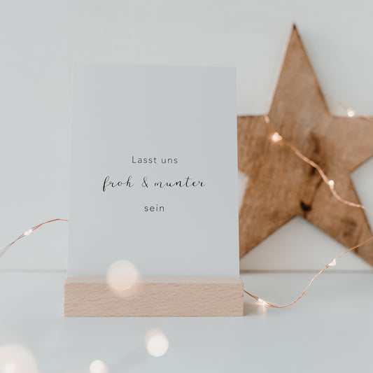 Weihnachtskarte Froh & Munter (UE = 10 Pièces)
