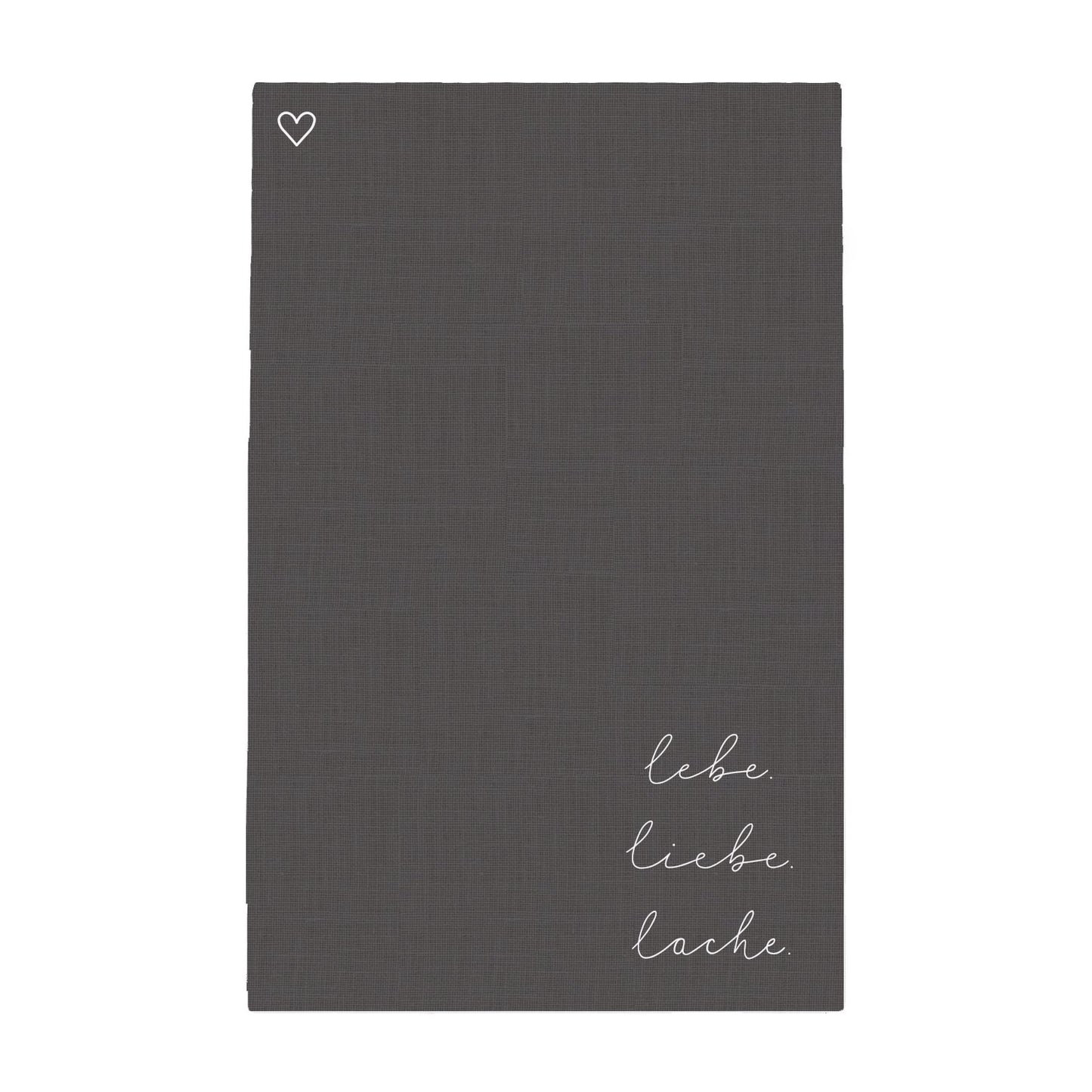 Torchons en lin Lebe Liebe Lache en lot de 2 (UE = 5 Pièces)