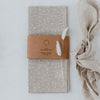 Linen tea towels natural dots in a set of 2 (PU = 5 pieces)