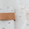 Lot de 4 serviettes en lin "arc-en-ciel" (UE = 5 Pièces)