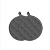 Linen potholders anthracite (= 5 pcs.)