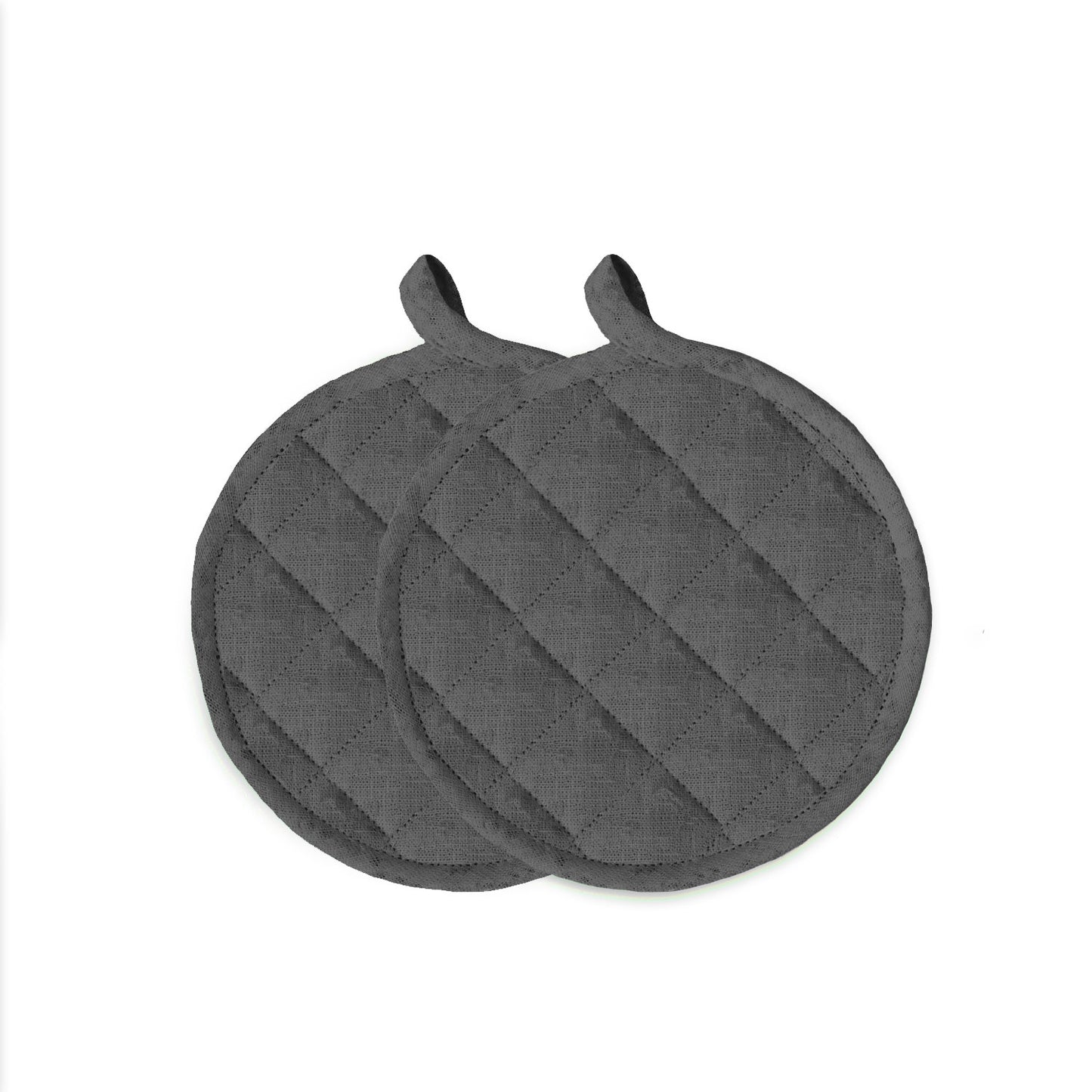 Linen potholders anthracite (= 5 pcs.)