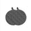 Linen potholders anthracite (= 5 pcs.)