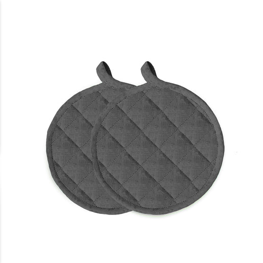 Maniques en lin anthracite (= 5 Pièces.)