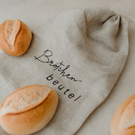 Brötchenbeutel aus Leinen (VE = 6 Stk)