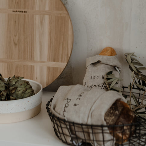 Sac à baguette en lin (UE = 6 Pièces)