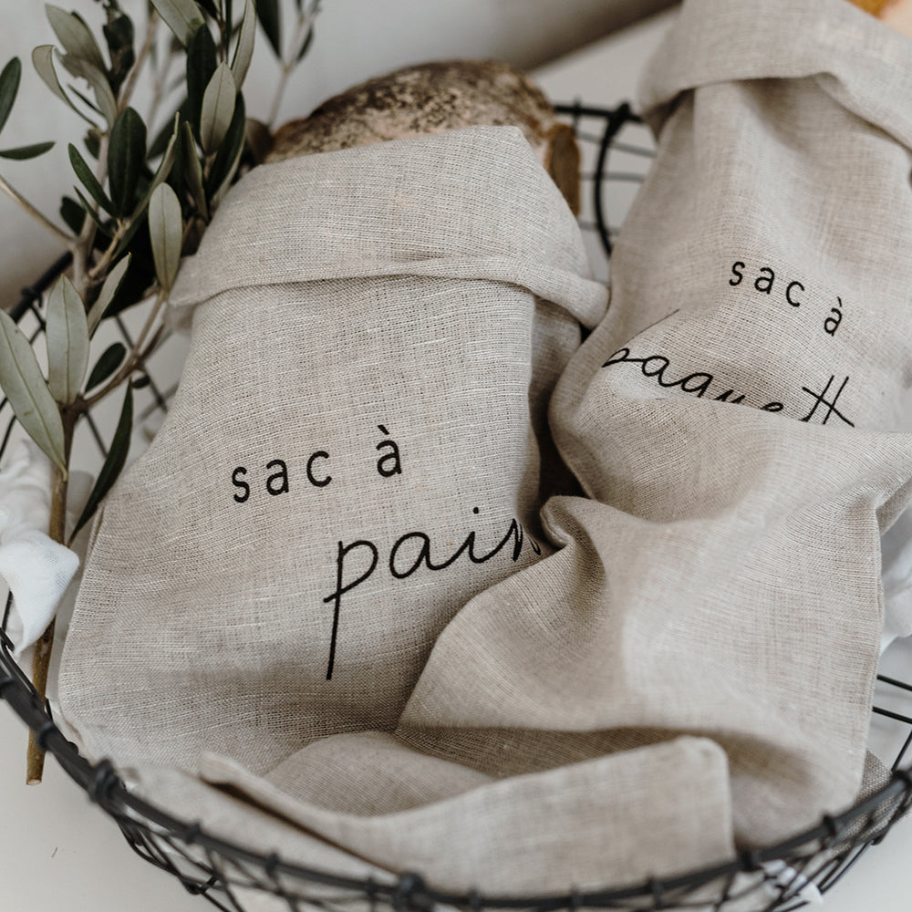 Sac à baguette en lin (UE = 6 Pièces)