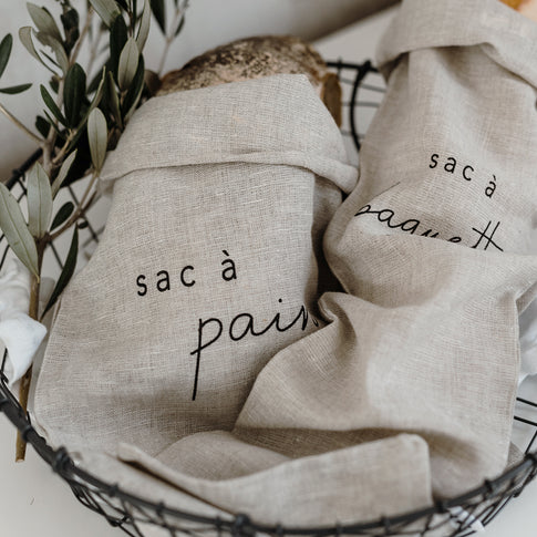 Sac à baguette en lin (UE = 6 Pièces)