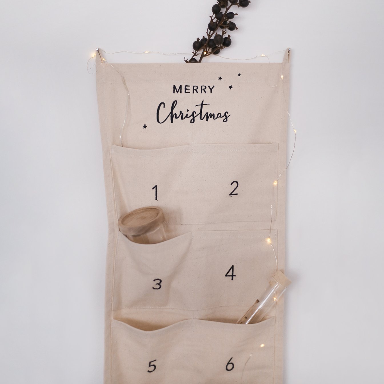 Adventskalender Merry Christmas 30 cm (1 VE = 3 Stk.)