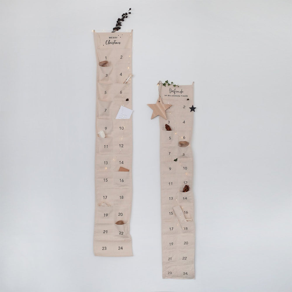 Adventskalender Merry Christmas 30 cm (1 VE = 3 Stk.)