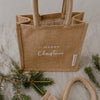 Mini Jute Shopper Christmas (PU = 5 pieces)
