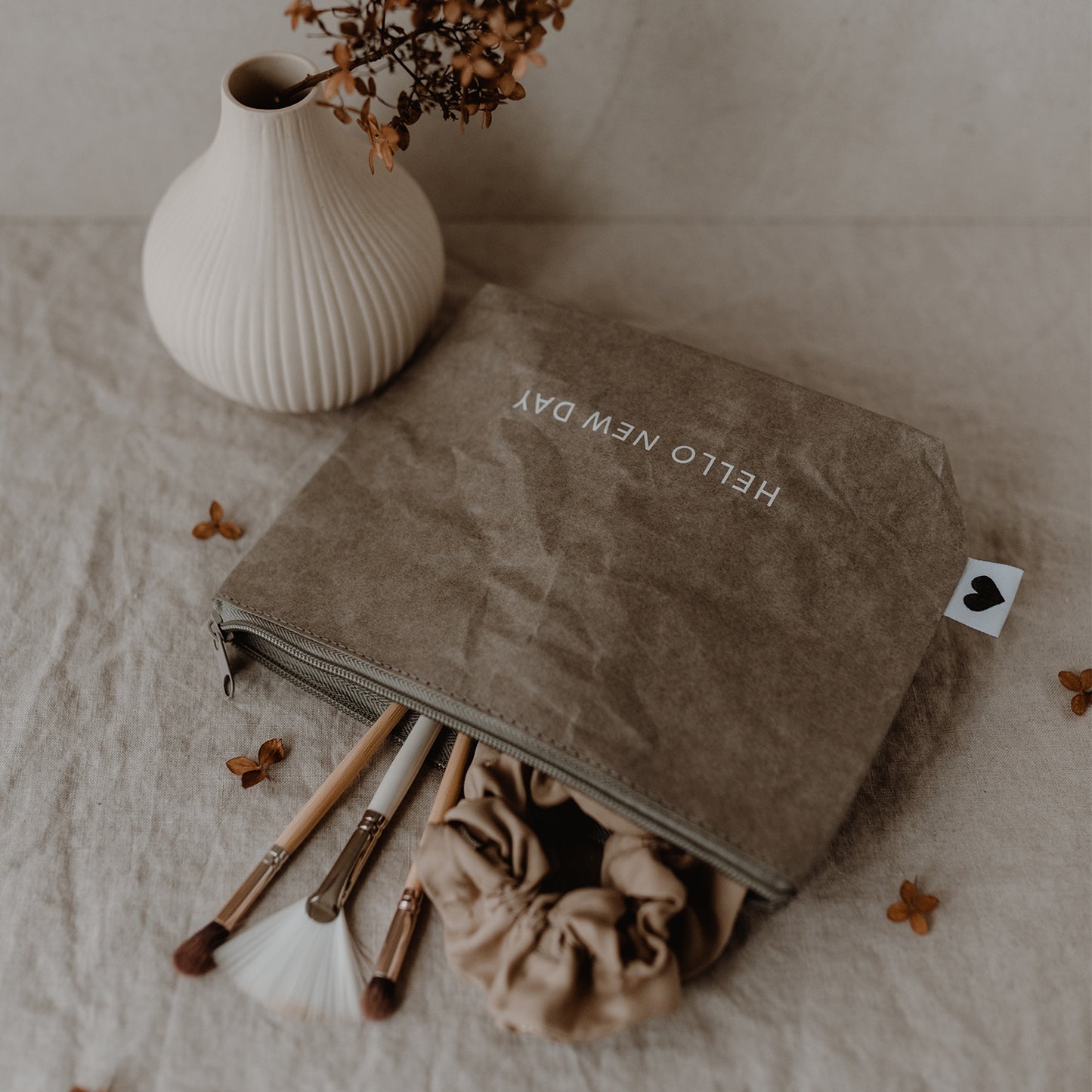 Kosmetiktasche Hello New Day (VE = 6 Stück)