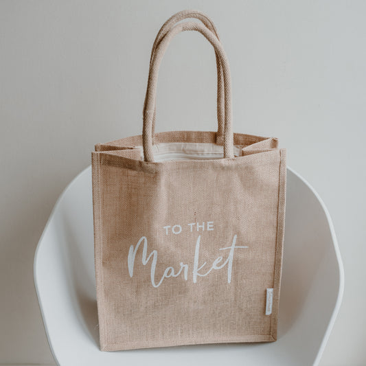 Jute Shopper To the market (VE = 5 Stk)