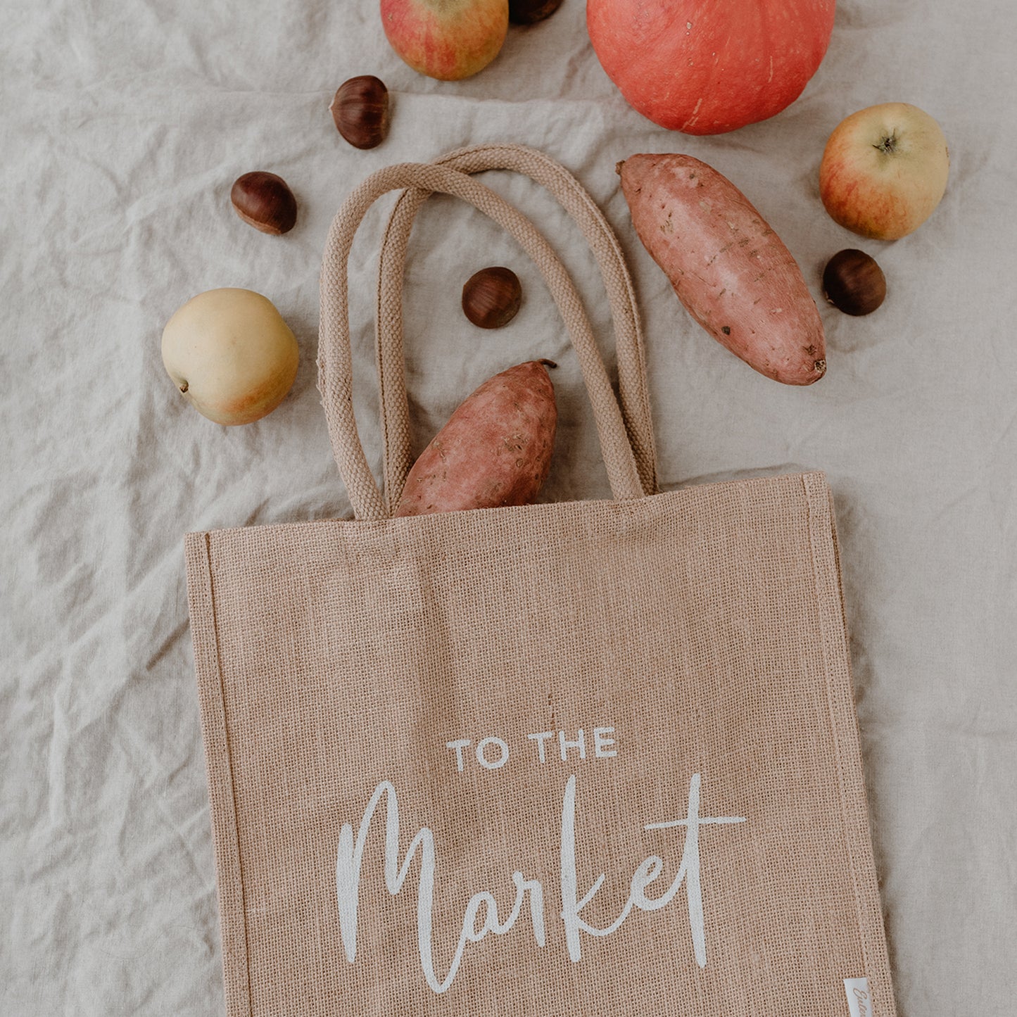 Jute Shopper To the market (VE = 5 pieces)