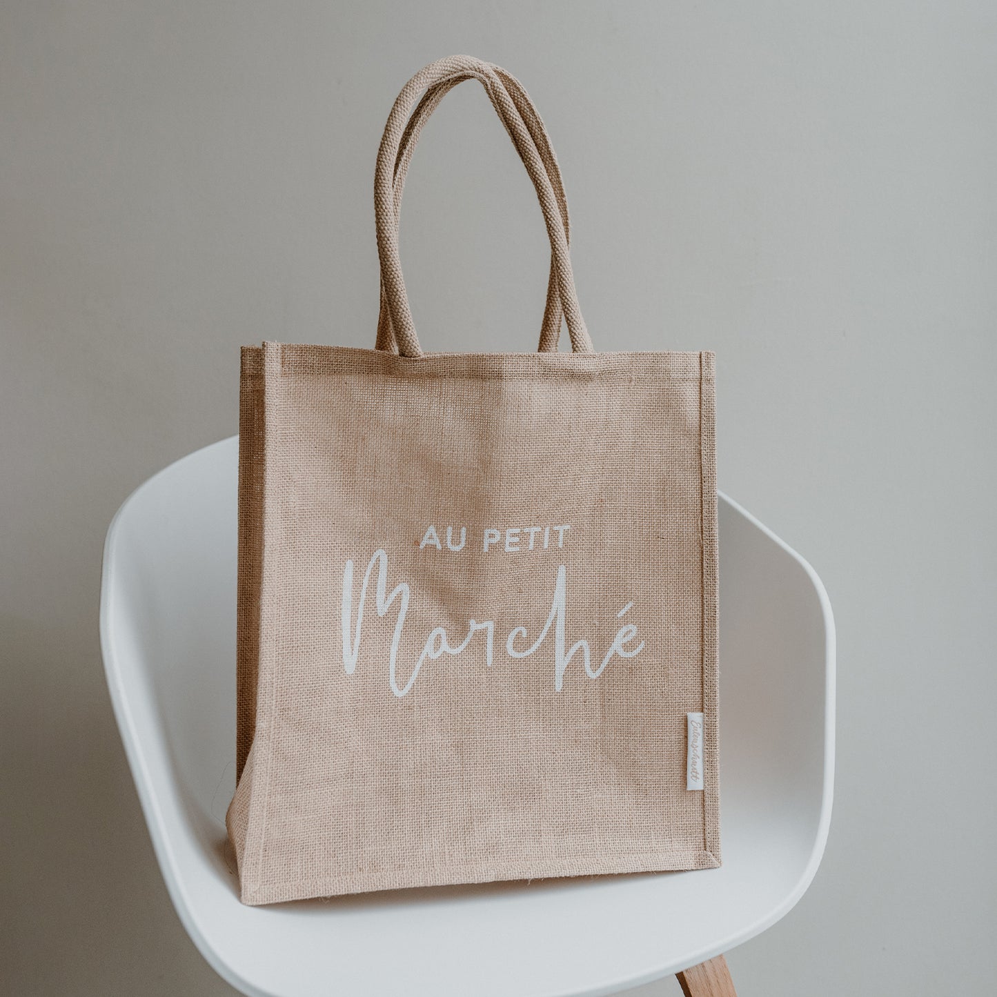 Cabas en jute au petit marché (UE = 5 Pièces)