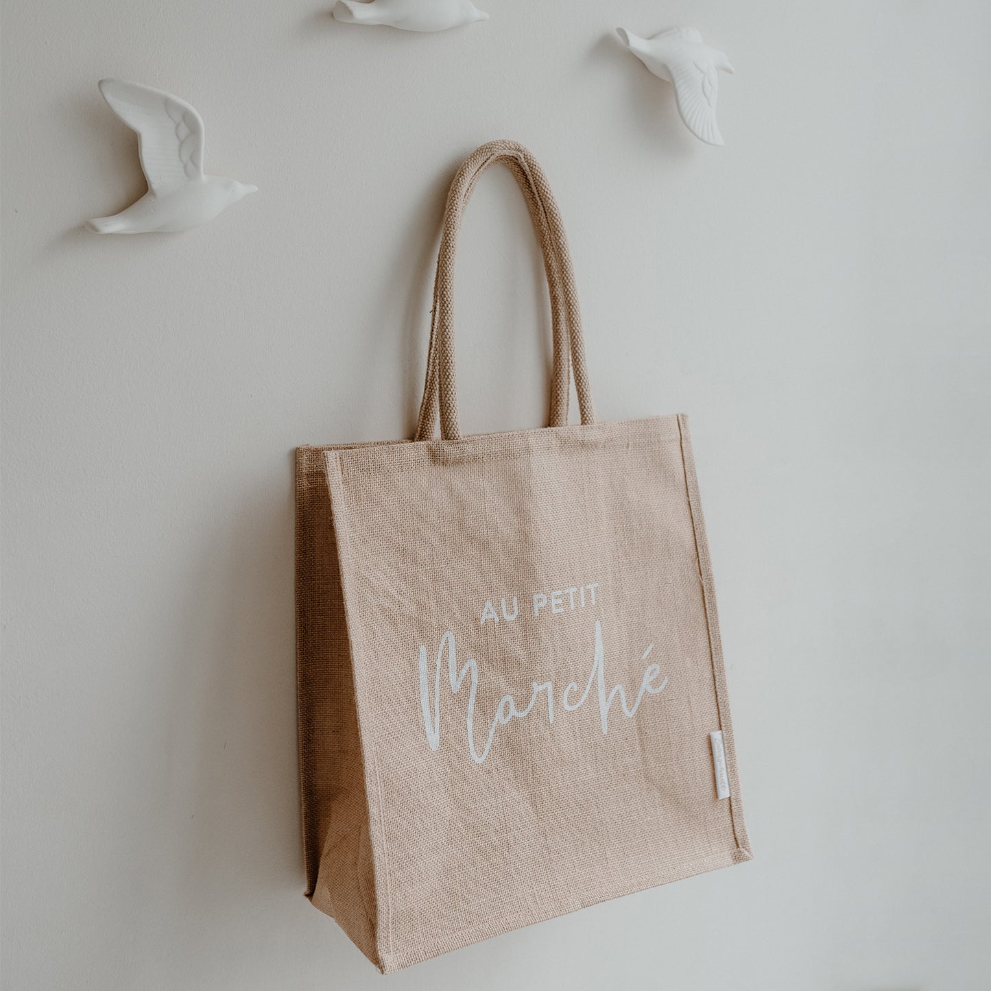 Cabas en jute au petit marché (UE = 5 Pièces)