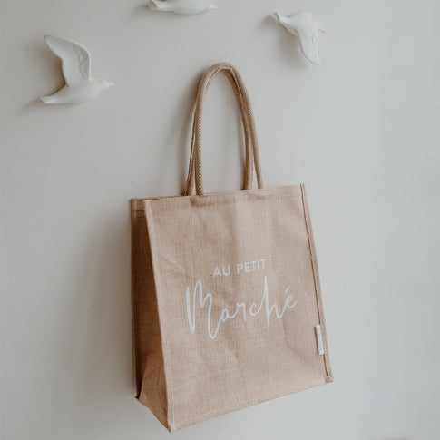 Cabas en jute au petit marché (UE = 5 Pièces)