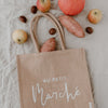 Cabas en jute au petit marché (UE = 5 Pièces)