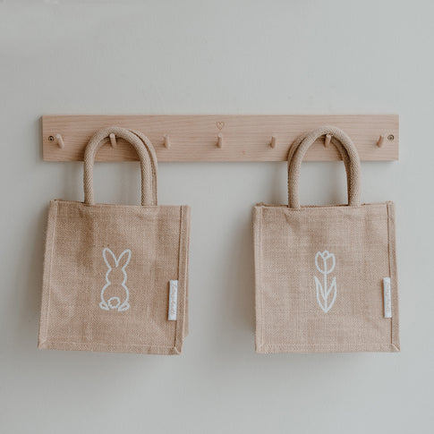 Mini jute shopper Tulip & Hasi (VE = 5 pieces)