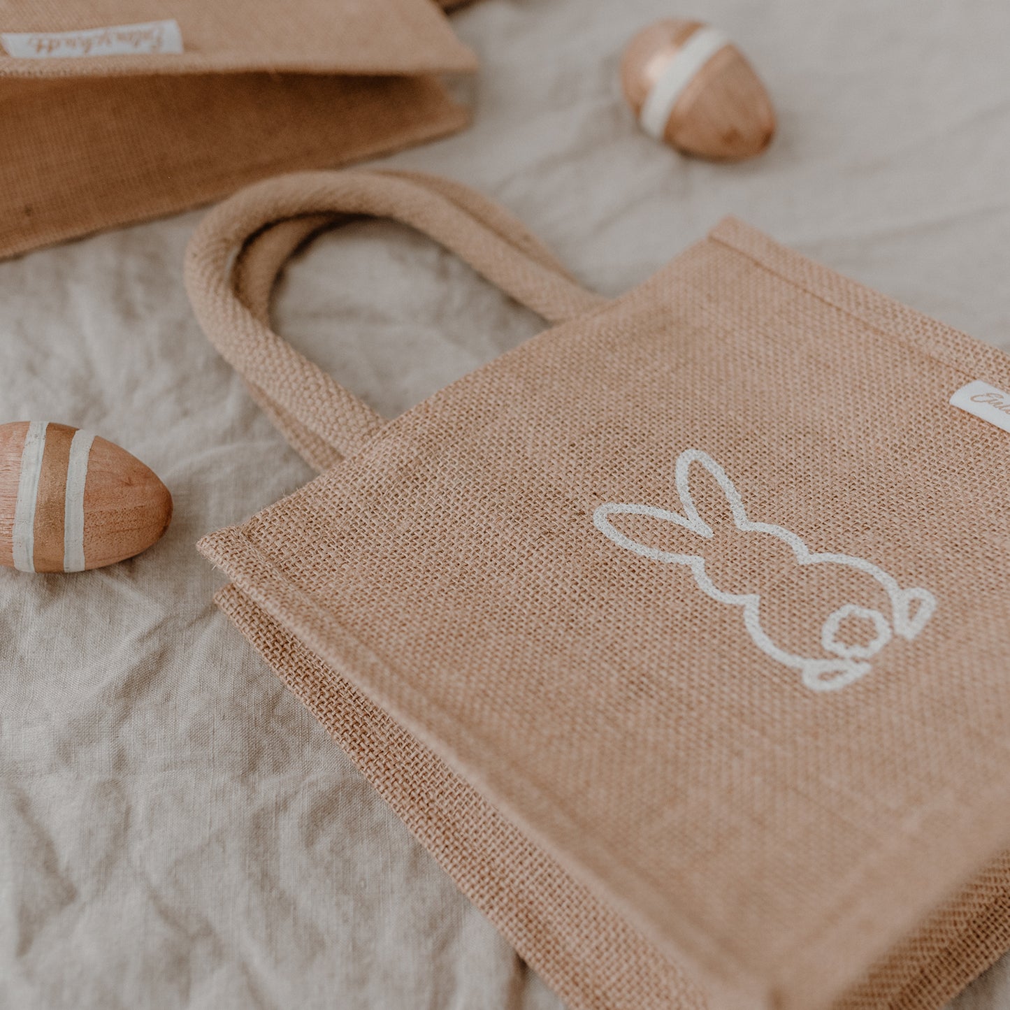 Mini jute shopper Tulip & Hasi (VE = 5 pieces)