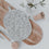 Linen potholder dots (PU = 5 pieces)