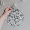 Linen potholder dots (PU = 5 pieces)