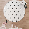 Large Washable Doormat Fir Round