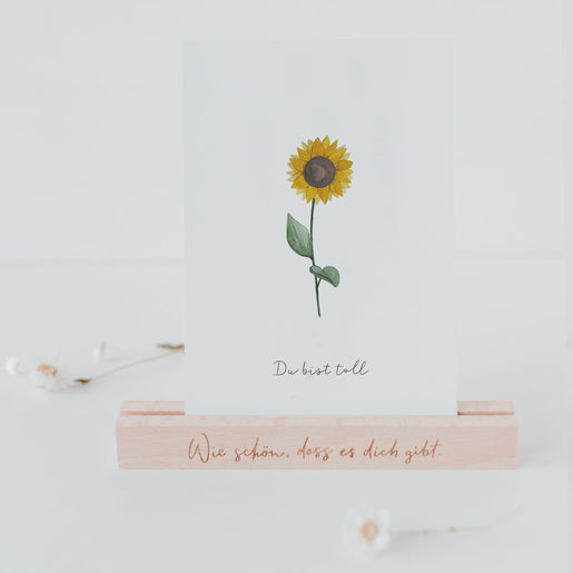 Dankeskarte Sonnenblume (VE = 10 Stück)