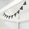 Wooden Pendant Pennant black in a Set of 10 (PU = 8 pieces)