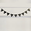 Wooden Pendant Pennant black in a Set of 10 (PU = 8 pieces)