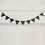 Wooden Pendant Pennant black in a Set of 10 (PU = 8 pieces)