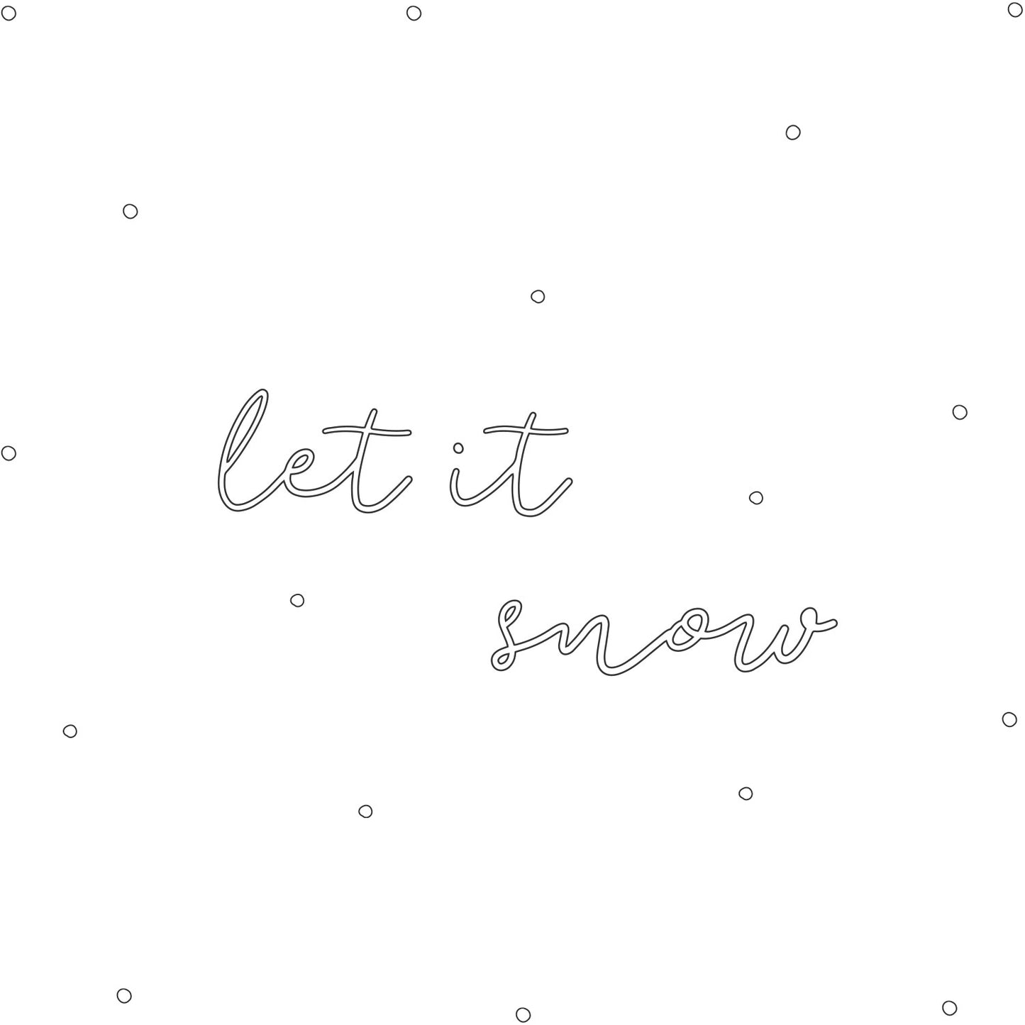 Sticker mural Let It Snow (UE = 6 Pièces)