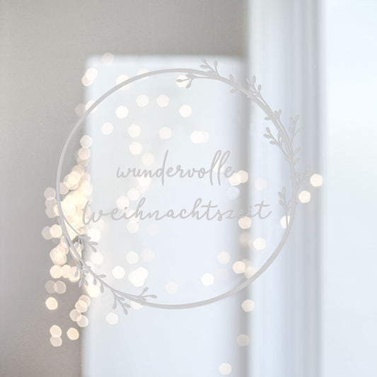 Sticker Weihnachtskranz (VE = 6 Stk)