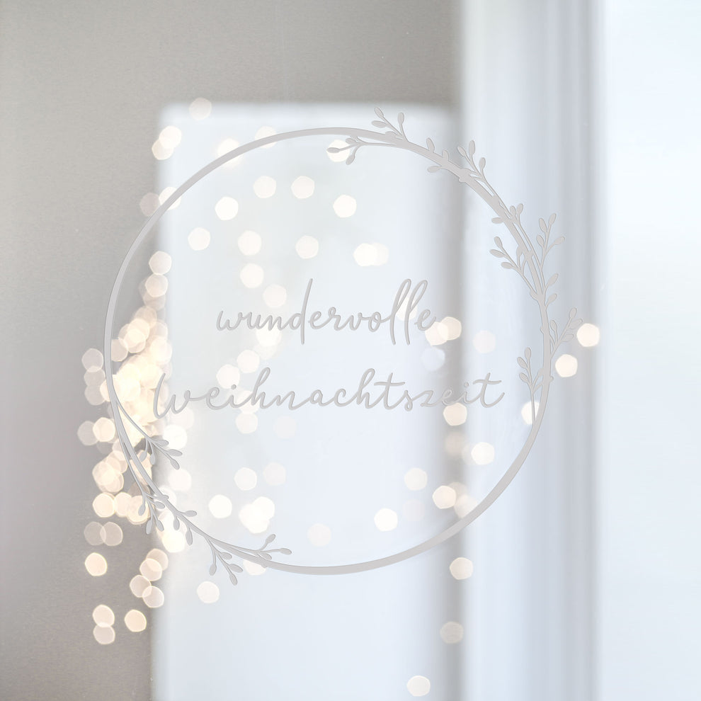 Sticker mural Couronne de Noël (UE = 6 Pièces)