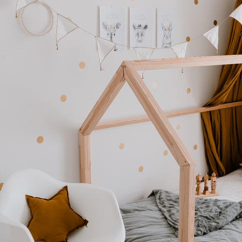 Wall stickers dots gold in a set of 48 (PU = 6 pieces)