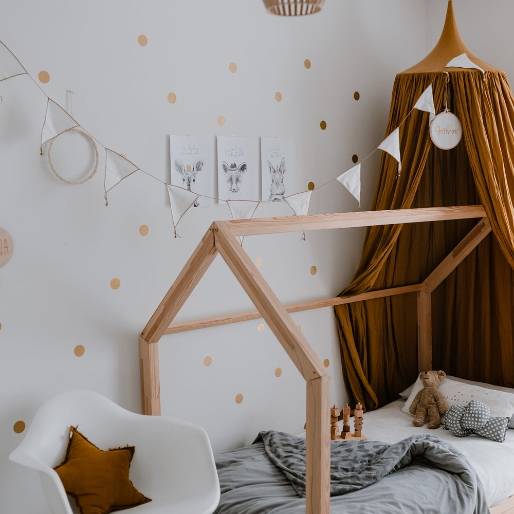Wall stickers dots gold in a set of 48 (PU = 6 pieces)