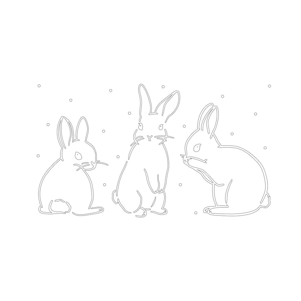 Sticker rabbit (PU = 6 pieces)