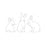 Sticker rabbit (PU = 6 pieces)