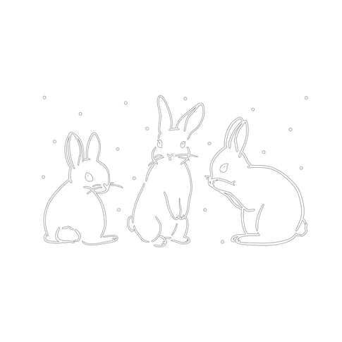 Sticker rabbit (PU = 6 pieces)