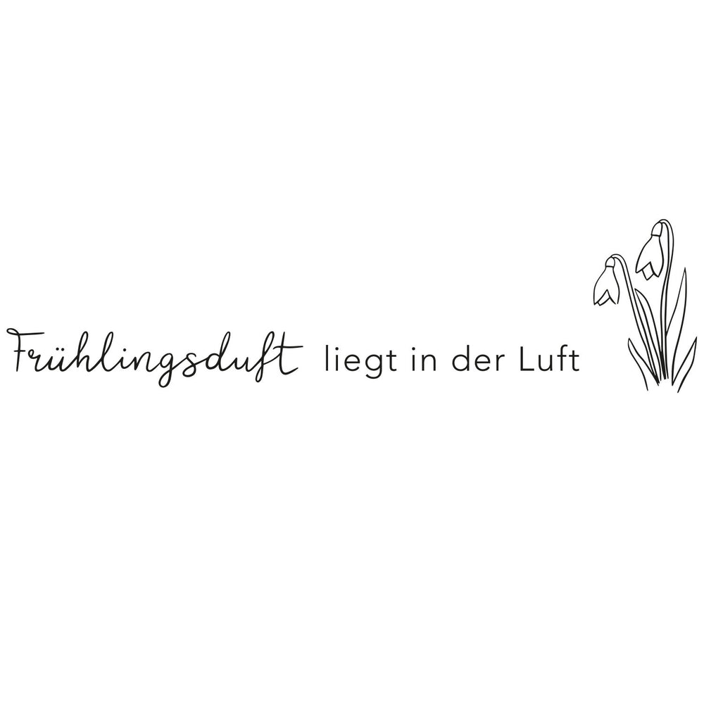 Sticker Frühlingsduft Schwarz (VE = 6 Stück)