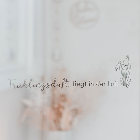 Autocollant Frühlingsduft/Parfum de Printemps Noir (UE = 6 Pièces)